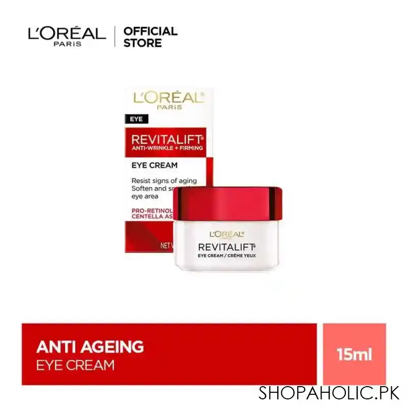 l'oreal paris revitalift anti wrinkle + extra firming moisturizing eye cream,15ml main image