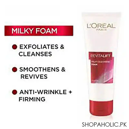 l'oreal paris revitalift milky cleansing foam, 100ml image2