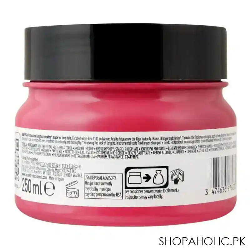 l'oreal professionnel serie expert filler a100 + amino acid pro longer professional hair masque 250ml image7