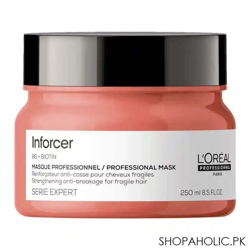 l'oreal professionnel serie expert inforcer b6 + biotin professional hair mask, 250ml image2