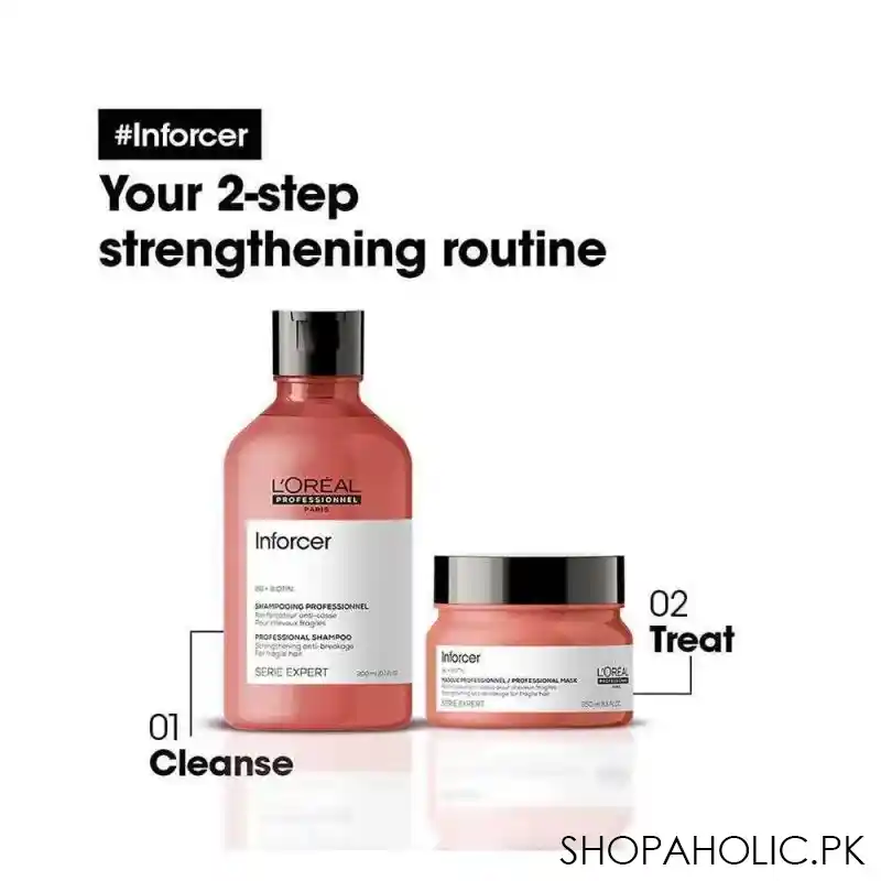 l'oreal professionnel serie expert inforcer b6 + biotin professional hair mask, 250ml image4