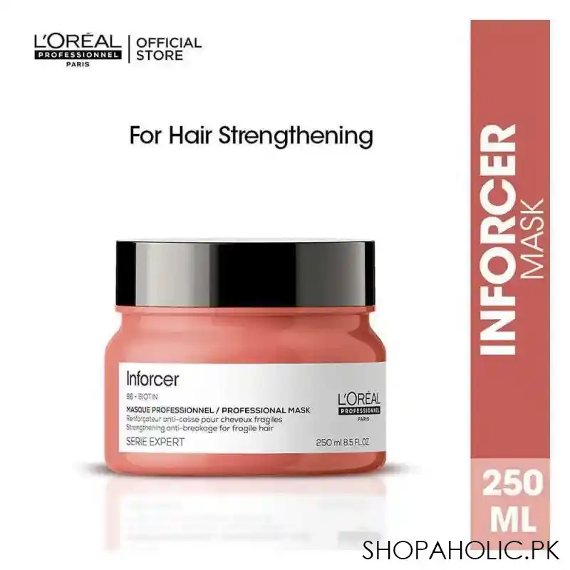 l'oreal professionnel serie expert inforcer b6 + biotin professional hair mask, 250ml main image