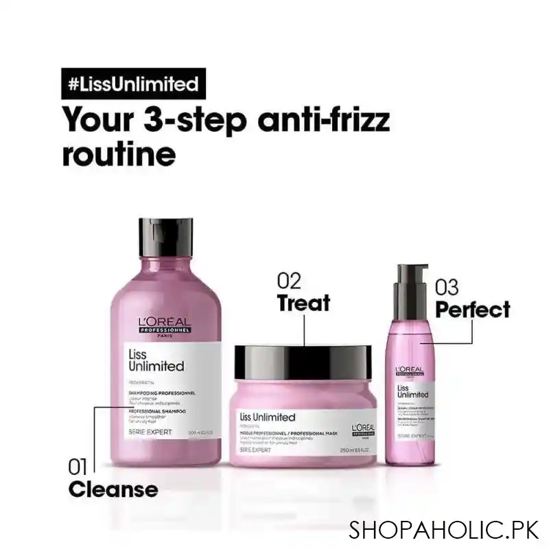 l'oreal professionnel serie expert pro keratin liss unlimited professional masque, 250ml image2