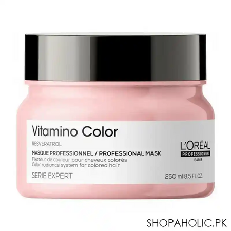l'oreal professionnel serie expert resveratrol vitamino color hair mask, 250ml image3
