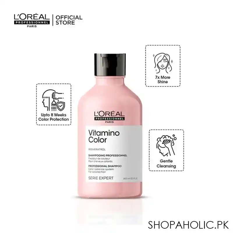 l'oreal professionnel serie expert resveratrol vitamino color professional shampoo, 300ml image2