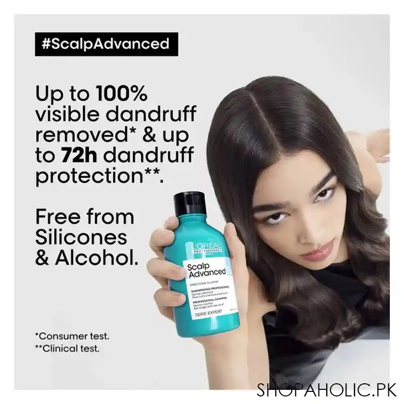 l'oreal professionnel serie expert scalp advanced anti pellicular dandruff professional shampoo, for scalps with dandruff, 300ml image4
