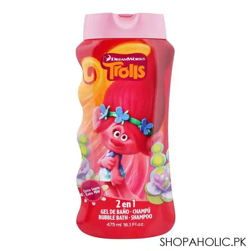 Lorenay Dream Works Trolls Bubble Bath + Shampoo 475ml - Main Image