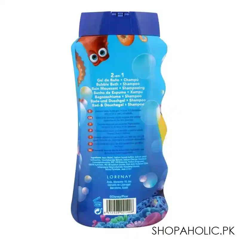 lorenay finding dory bubble bath + shampoo, 475ml image2