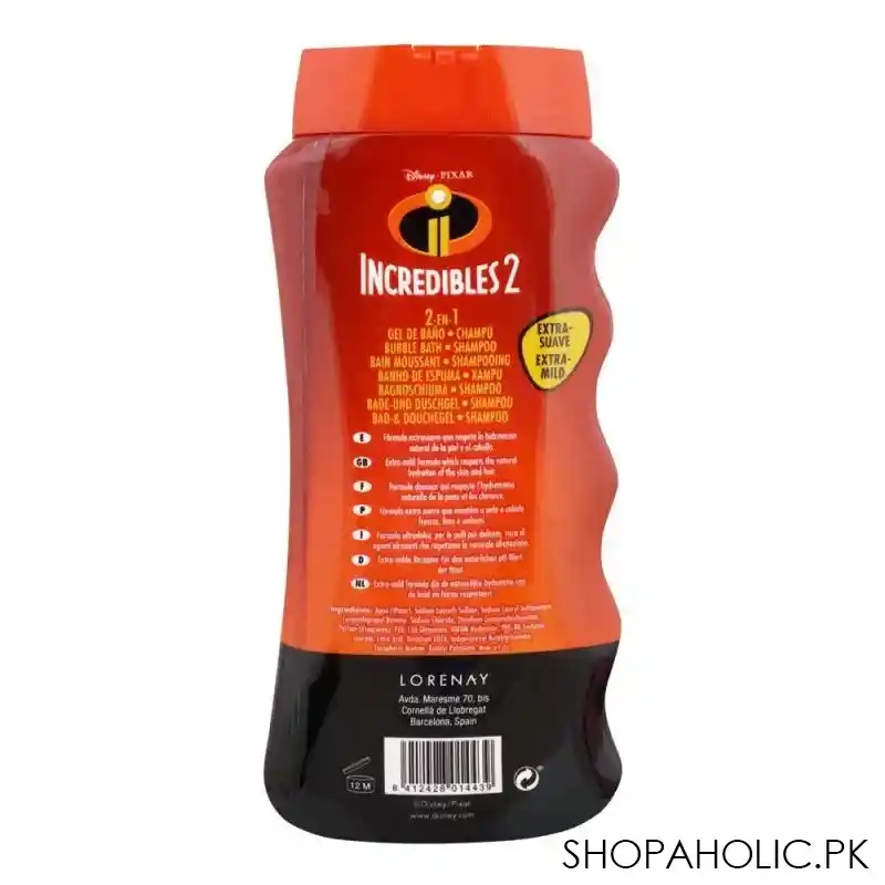 lorenay incredible 2 bubble bath + shampoo, 475ml image2