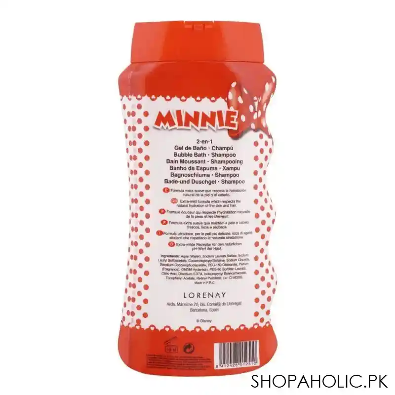 lorenay minnie bubble bath + shampoo, 475ml image2