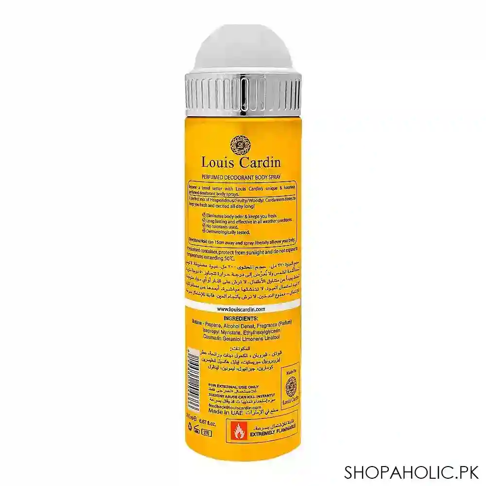 louis cardin bleu marine homme deo spray, for men, 200ml image2