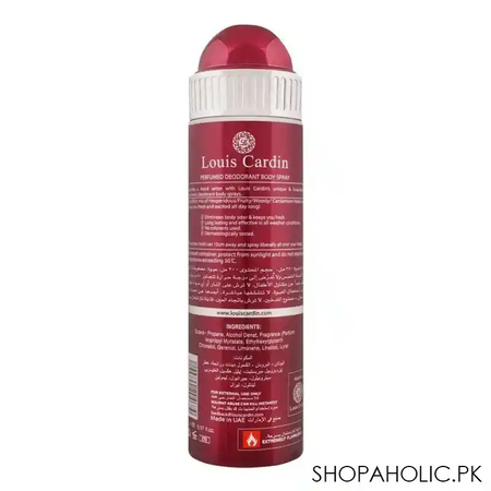 louis cardin crystal scent pour femme deo spray, for women, 200ml image2