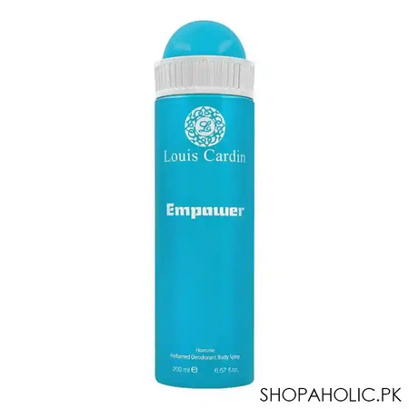 louis cardin empower homme deodorant spray, for men, 200ml main image