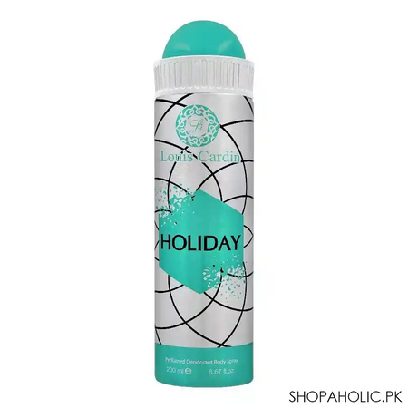 louis cardin holiday deodorant spray, for men, 200ml main image