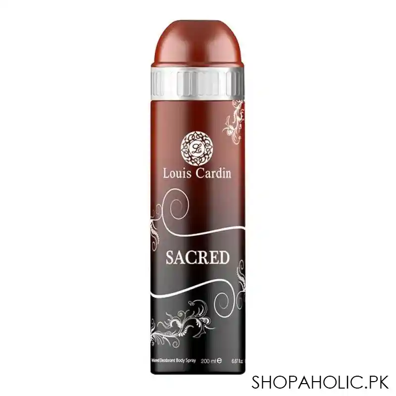 louis cardin sacred deodorant spray, for men, 200ml main image