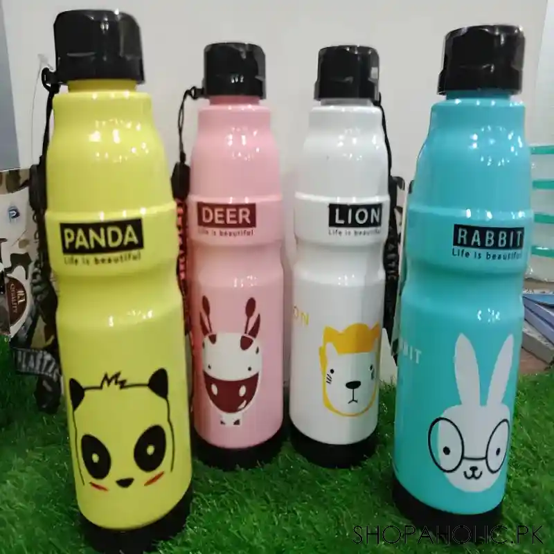 lovely cute water bottle with straw main image
