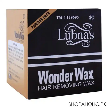 lubna's wonder hair removing wax, parlour pack image2