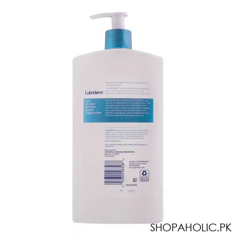 Lubriderm Daily Moisture Fragrance Free Lotion, Normal To Dry Skin, 709ml - Image 3