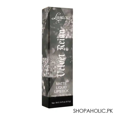 Luscious Cosmetics Velvet Reign Matte Liquid Lipstick, 02 Princess - Image 3