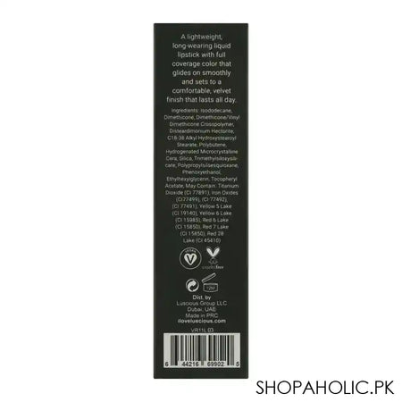 Luscious Cosmetics Velvet Reign Matte Liquid Lipstick, 03 Empress - Image 5