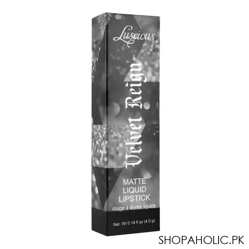 Luscious Velvet Reign Matte Liquid Lipstick, 11 Duchess Pink - Image 3