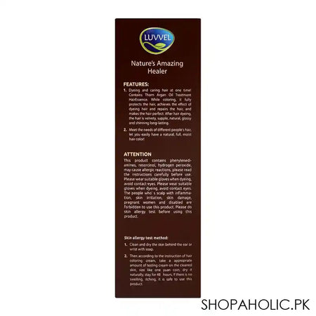 Luvvel Hair Darkening Shampoo, Dark Brown, For Men & Women, 200ml - Image 4