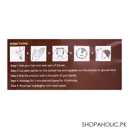 luvvel hair darkening shampoo, dark brown, for men & women, 30ml image4