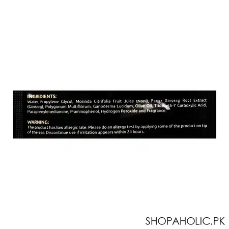 luvvel hair darkening shampoo, natural black, for men & women, 30ml image3