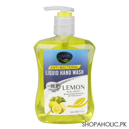 Luvvel Lemon Liquid Hand Wash - Main Image