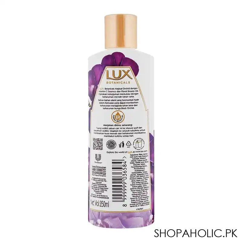 Lux Botanicals Fragrant Skin Magical Orchid Vitamin C Essence Body Wash 250ml, Imported - Image 3