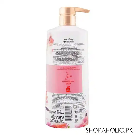 lux dewy sakura delicate fragrance moisturizing body wash, 500ml image2