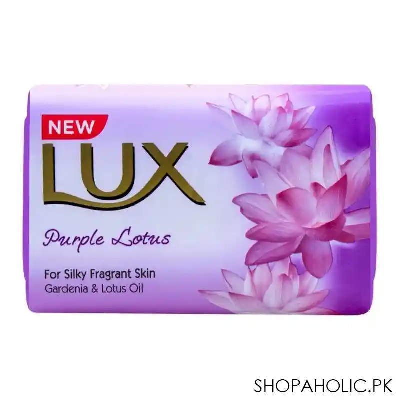 lux purple lotus gardenia & lotus oil soap 110g image2
