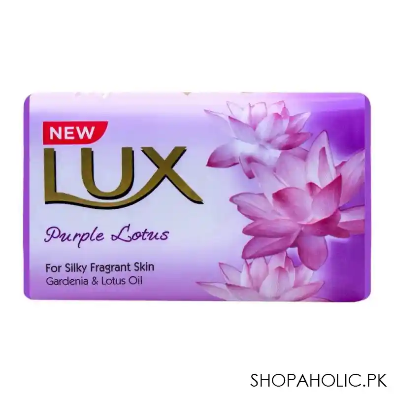 lux purple lotus gardenia & lotus oil soap 145g main image