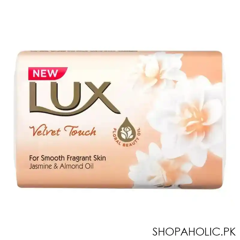 lux velvet touch jasmin & almond oil soap 110g main image
