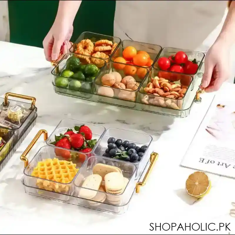 luxury dried fruit plate partition platter image2