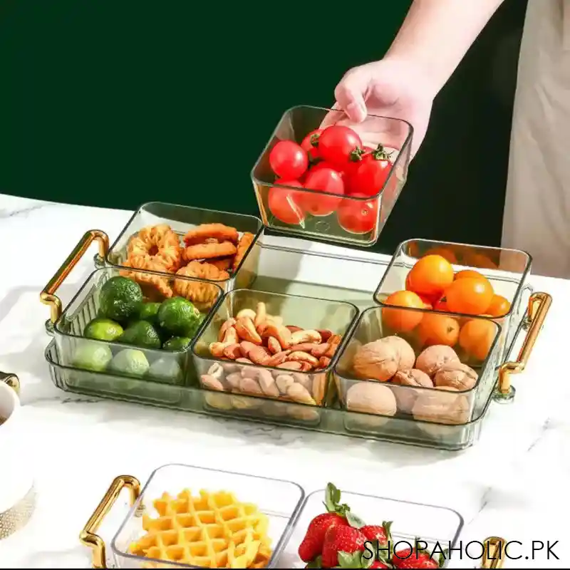 luxury dried fruit plate partition platter image3