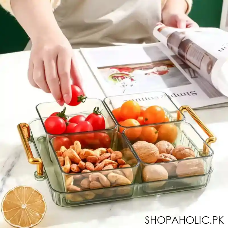 luxury dried fruit plate partition platter image4