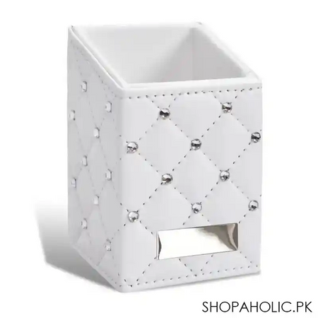 luxury leather makeup storage holder image3