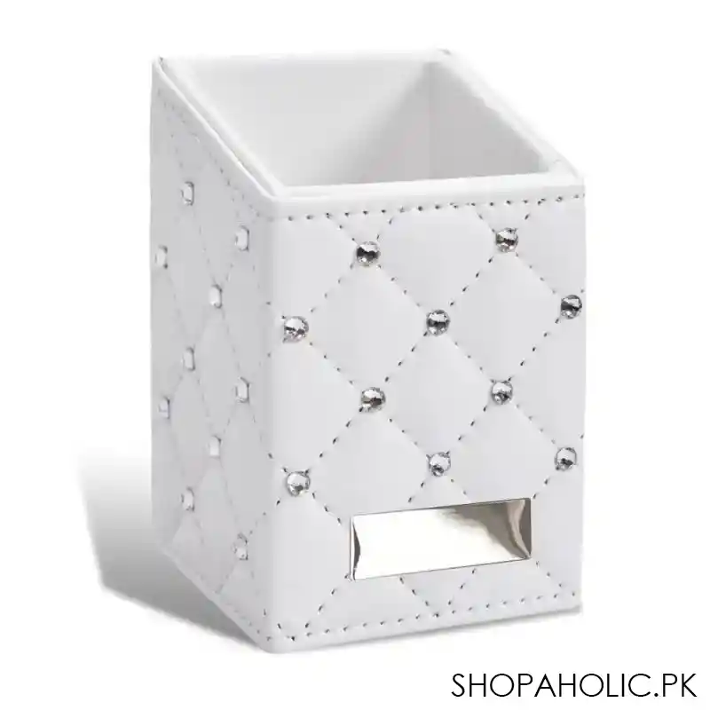 luxury leather makeup storage holder image3