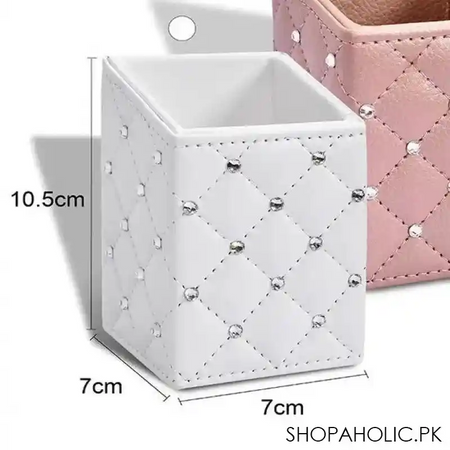 luxury leather makeup storage holder image4