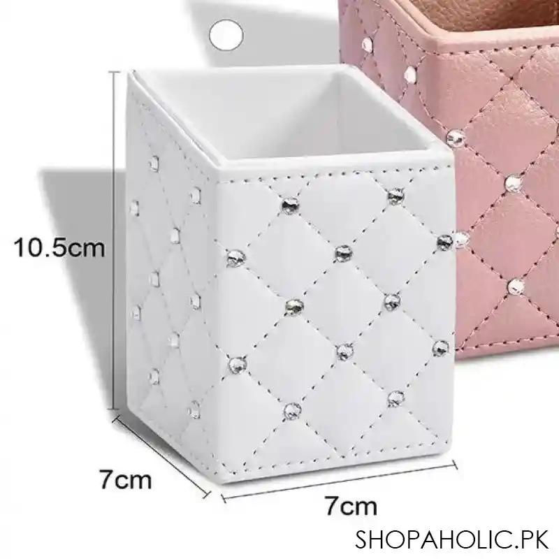 luxury leather makeup storage holder image4