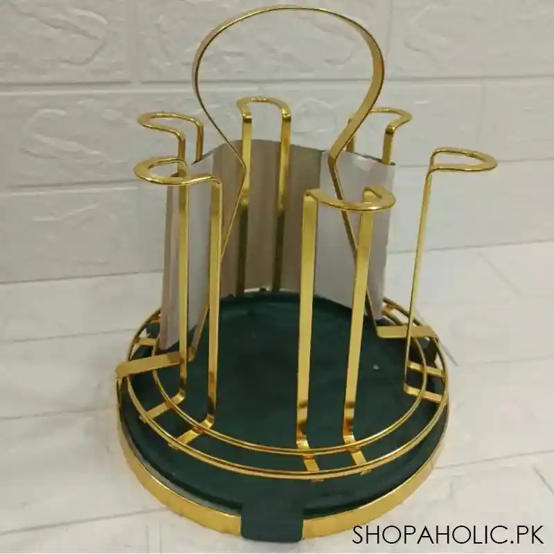 luxury metal glass rack image2