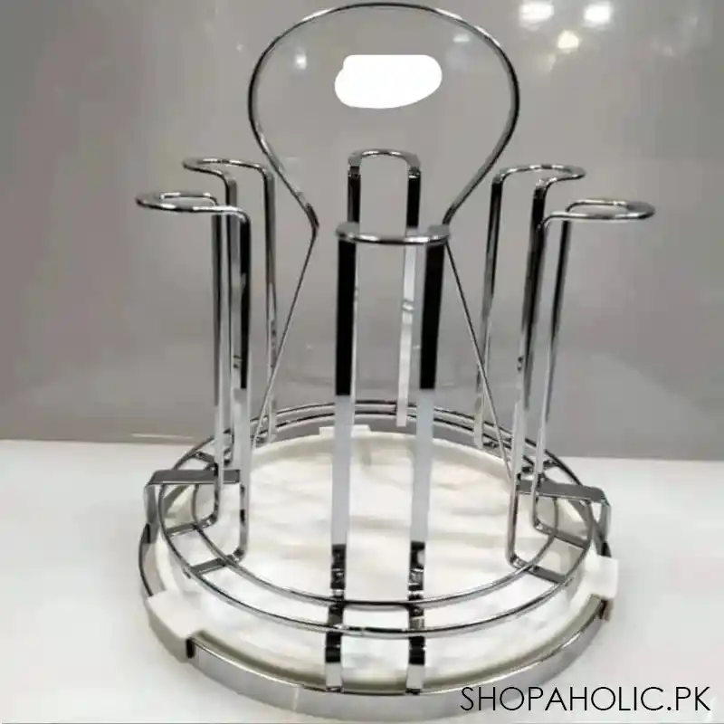 luxury metal glass rack image3