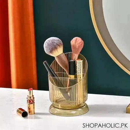 luxury striped lines cup shape pen holder image2
