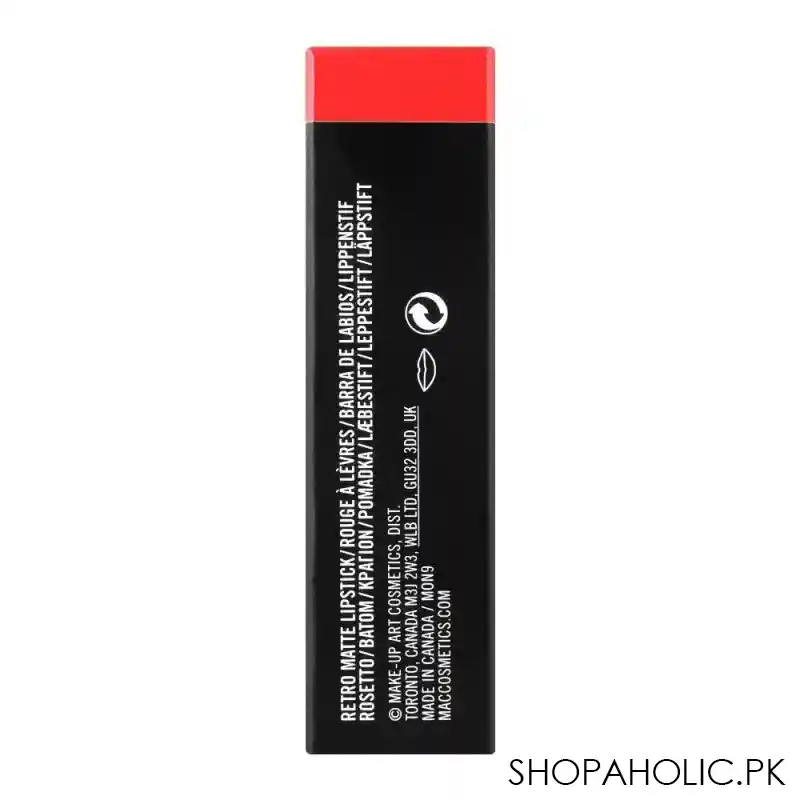 m.a.c retro matte lipstick, dangerous image4