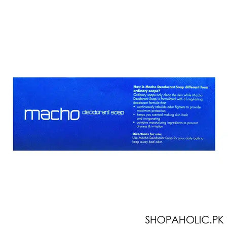 Macho Sport Deodorant Soap, 110g - Image 3