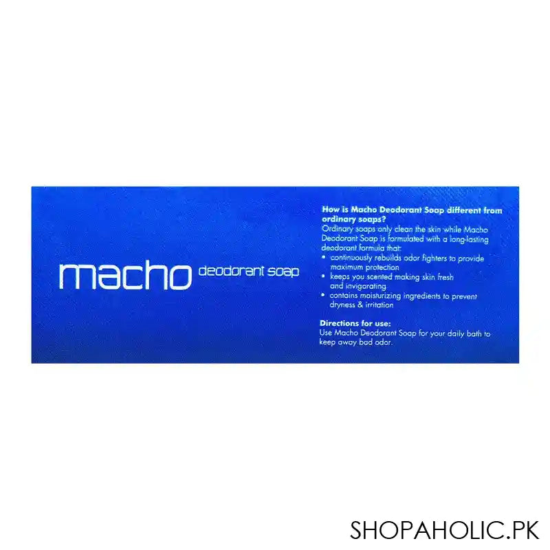 Macho Sport Deodorant Soap, 110g - Image 3