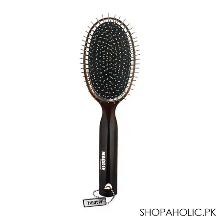 maggie hair brush, brown, oval shape, mgol 05 image2