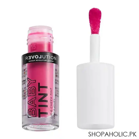 makeup revolution baby tint lip & cheek tint, fuchsia main image