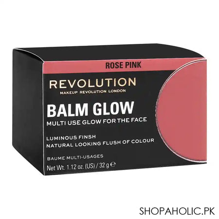 Makeup Revolution Balm Face Glow, Rose Pink - Image 5